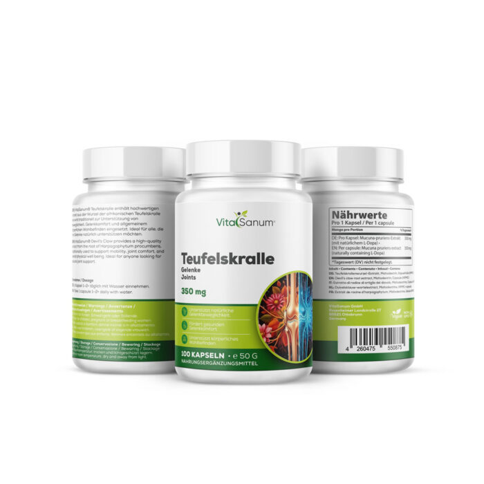 VitaSanum® - Teufelskralle (Harpagophytum procumbens) 350 mg 100 Kapseln