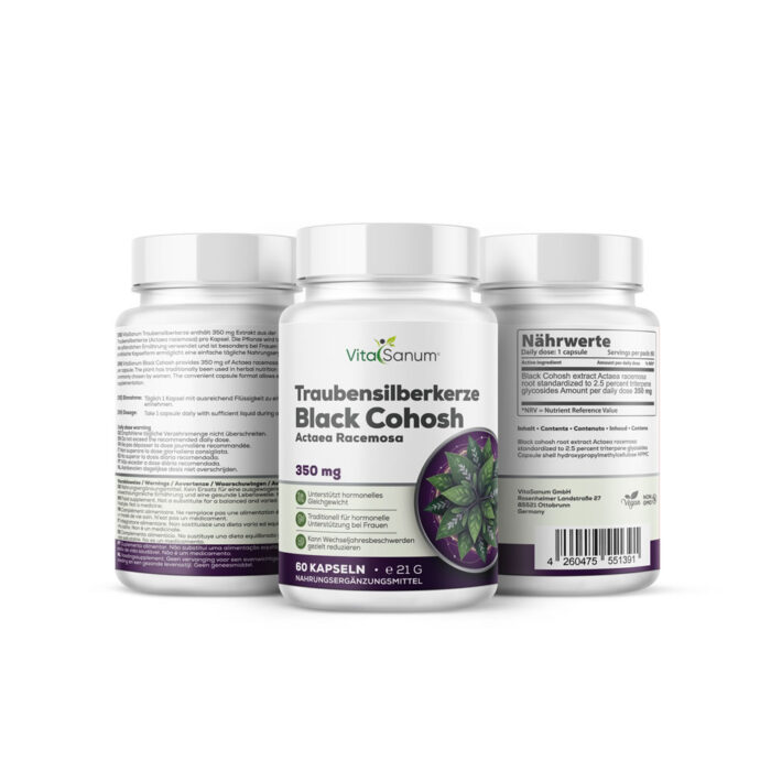 VitaSanum® -Traubensilberkerze (Black Cohosh) 350 mg 60 Kapseln