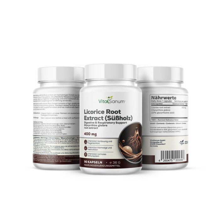 VitaSanum® - Echtes Süßholz (Glycyrrhiza glabra) 400 mg 90 Kapseln