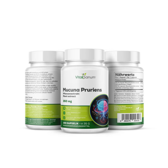 VitaSanum® - Mucuna Pruriens (L-Dopa) 350 mg 100 Kapseln
