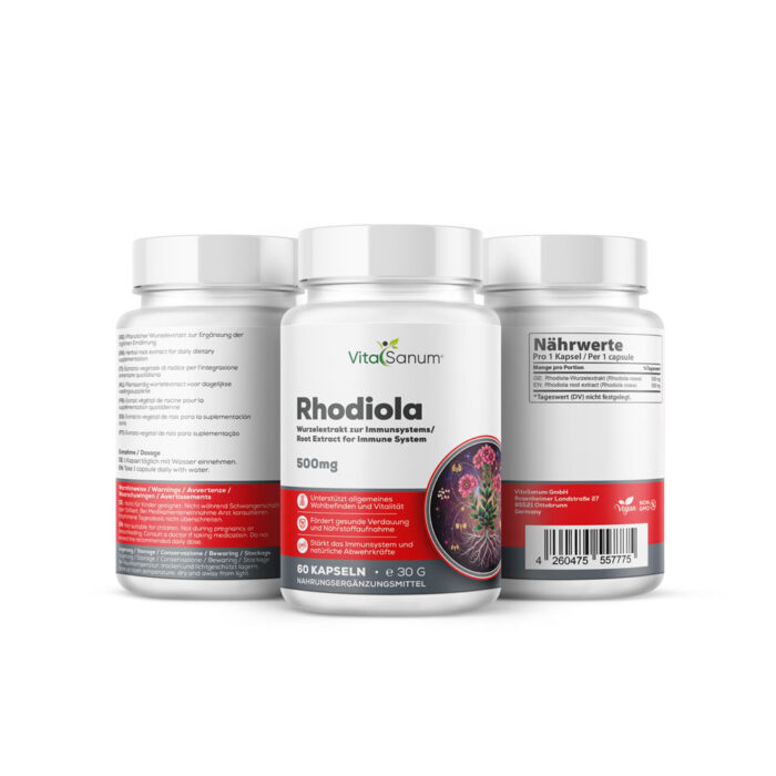 VitaSanum® Rhodiola rosea 500 mg – 60 Kapseln