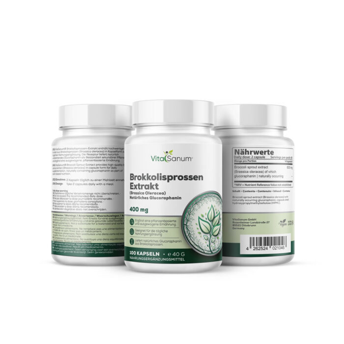 VitaSanum® Brokkolisprossen-Extrakt – Brassica oleracea – 100 Kapseln