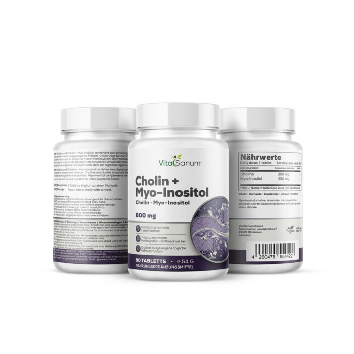 VitaSanum® Cholin + Myo-Inositol – 300 mg Cholin & 300 mg Myo-Inositol