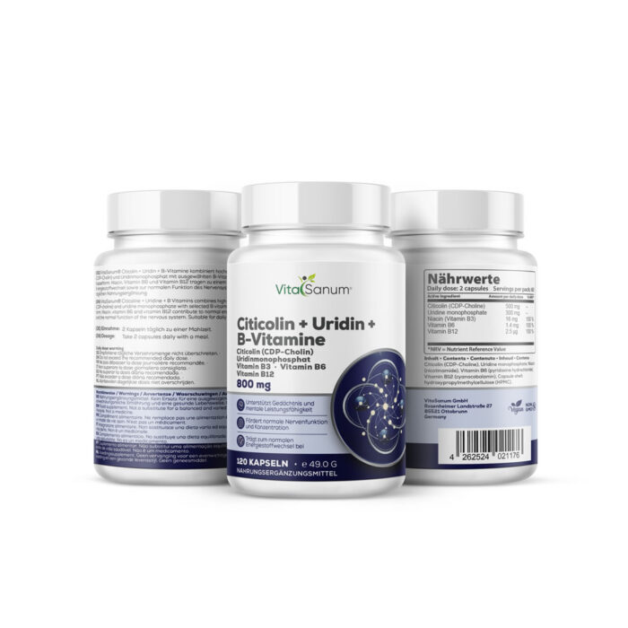 VitaSanum® Citicolin + Uridin + B-Vitamine – CDP-Cholin
