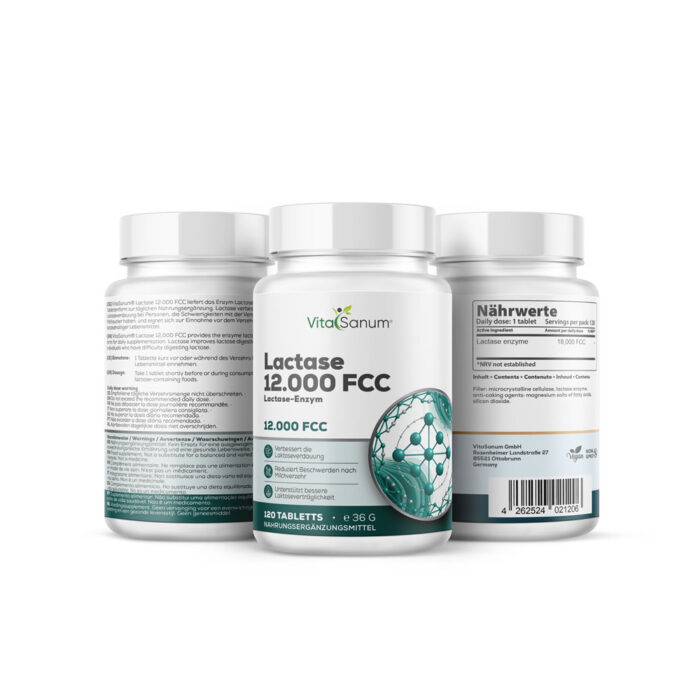 VitaSanum® Lactase 12.000 FCC – Lactase-Enzym