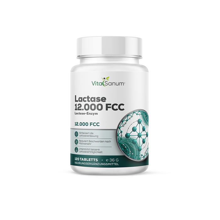 VitaSanum® Lactase 12.000 FCC – Lactase-Enzym VitaSanum® Lactase 12.000 FCC – Lactase-Enzym