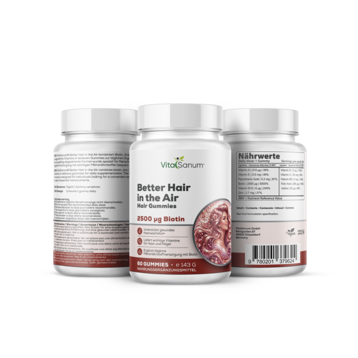 VitaSanum® Better Hair in the Air – Hair Gummies – 60 Gummies