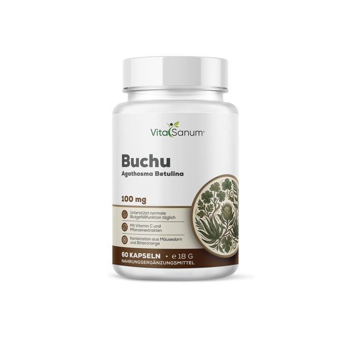 VitaSanum® – Buchu (Agathosma betulina) – 100 mg – 60 Kapseln VitaSanum® – Buchu (Agathosma betulina) – 100 mg – 60 Kapseln