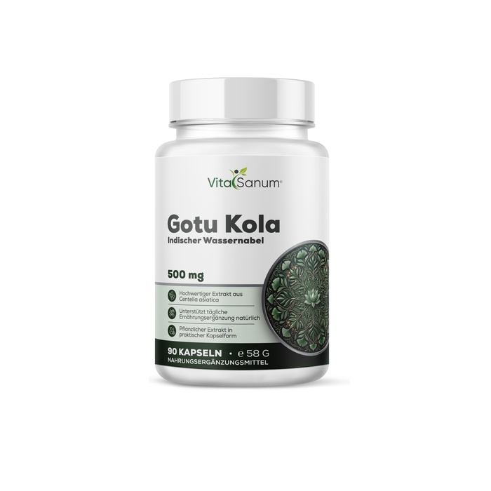 VitaSanum® - Gotu Kola (Centella asiatica) (Indischer Wassernabel) 500 mg 90 Kapseln VitaSanum® - Gotu Kola (Centella asiatica) (Indischer Wassernabel) 500 mg 90 Kapseln