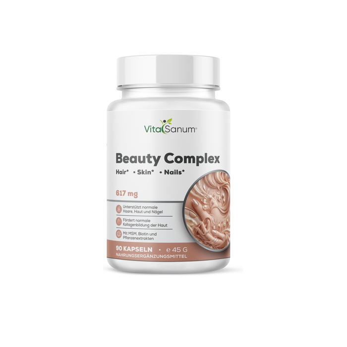 VitaSanum® Beauty Complex – MSM, Biotin, Zink & Vitamin C – 90 Kapseln VitaSanum® Beauty Complex – MSM, Biotin, Zink & Vitamin C – 90 Kapseln